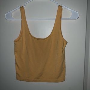 FOREVER 21 yellow crop top